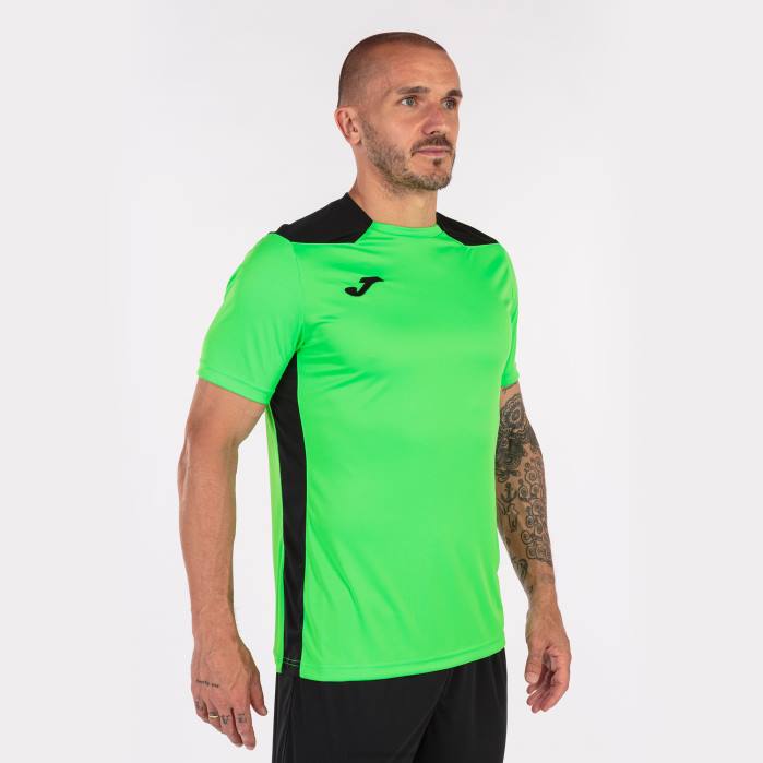 hr Joma majica kratkih rukava prvenstvo vi fluorescentno zelena crna 6FVN4516 muškarci