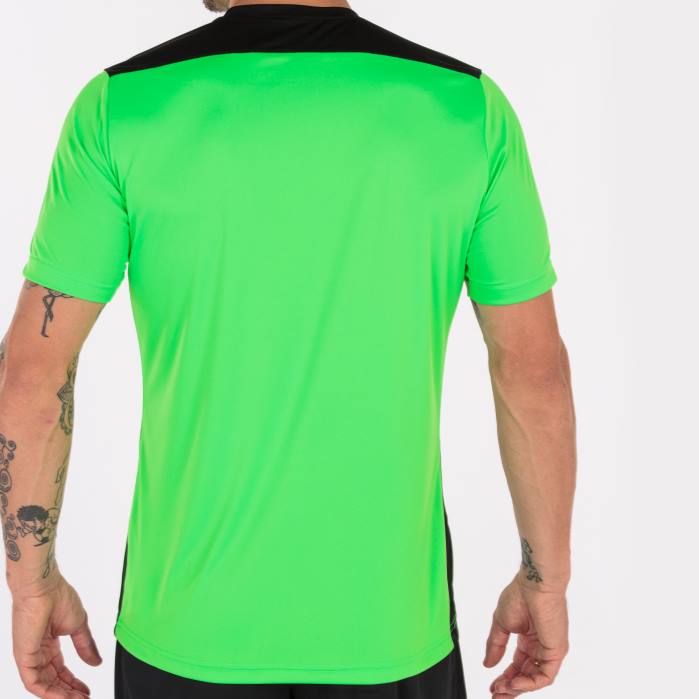 hr Joma majica kratkih rukava prvenstvo vi fluorescentno zelena crna 6FVN4516 muškarci