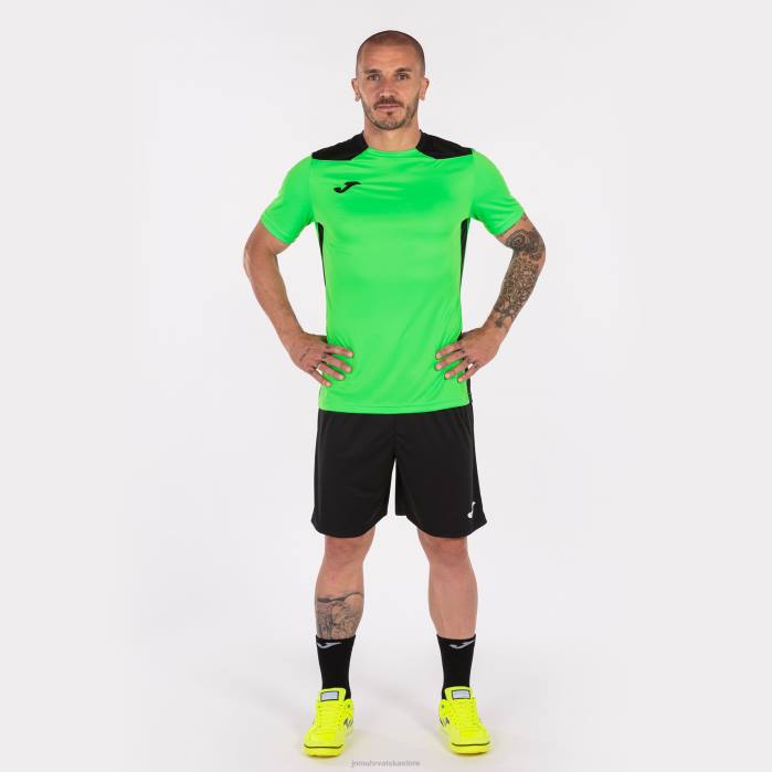 hr Joma majica kratkih rukava prvenstvo vi fluorescentno zelena crna 6FVN4516 muškarci