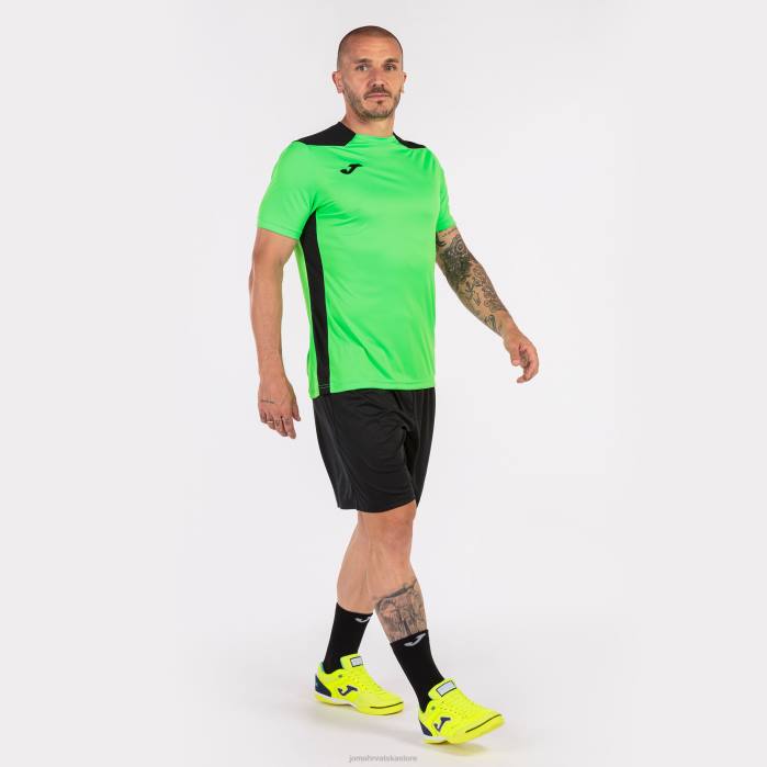 hr Joma majica kratkih rukava prvenstvo vi fluorescentno zelena crna 6FVN4516 muškarci