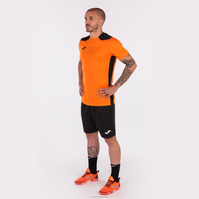 hr Joma majica kratkih rukava prvenstvo vi narančasta crna 6FVN1475 muškarci