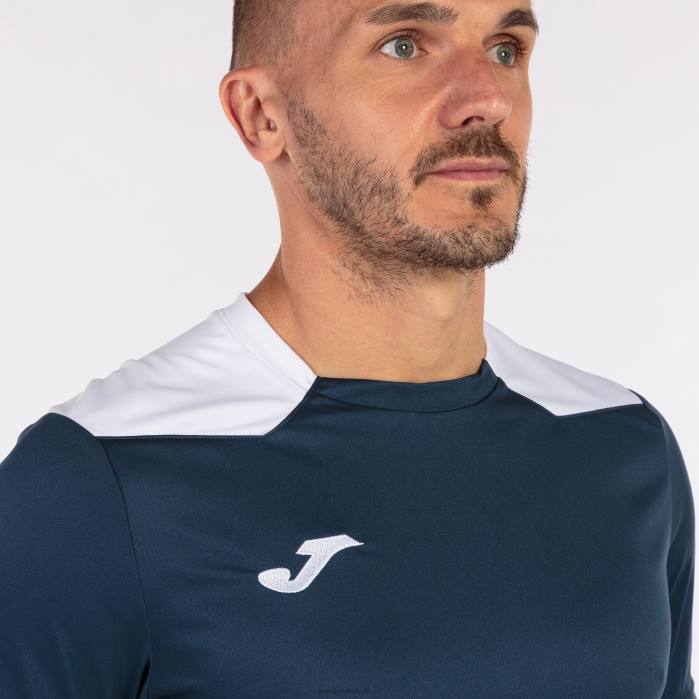 hr Joma majica kratkih rukava prvenstvo vi tamnoplava bijela 6FVN735 muškarci