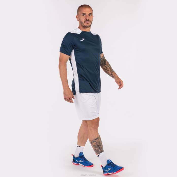hr Joma majica kratkih rukava prvenstvo vi tamnoplava bijela 6FVN735 muškarci