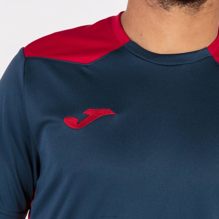 hr Joma majica kratkih rukava prvenstvo vi tamnoplava crvena 6FVN3542 muškarci