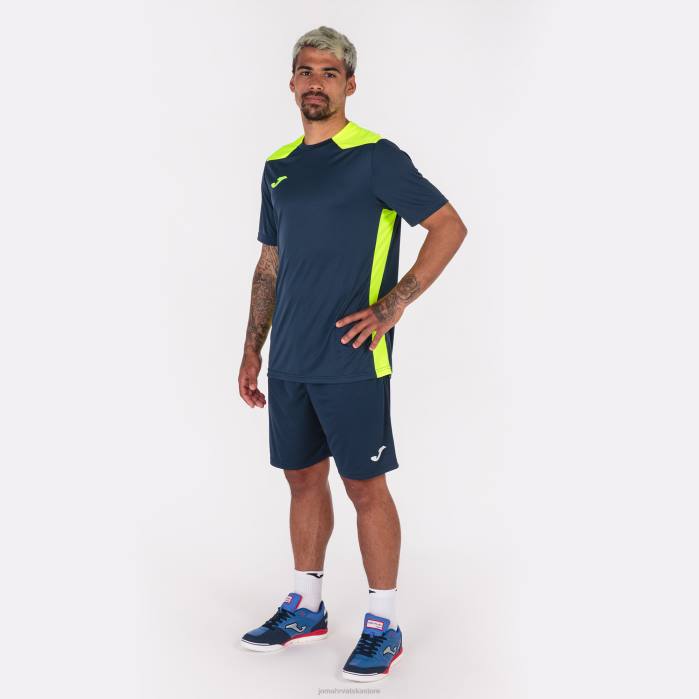 hr Joma majica kratkih rukava prvenstvo vi tamnoplava fluorescentno žuta 6FVN1344 muškarci