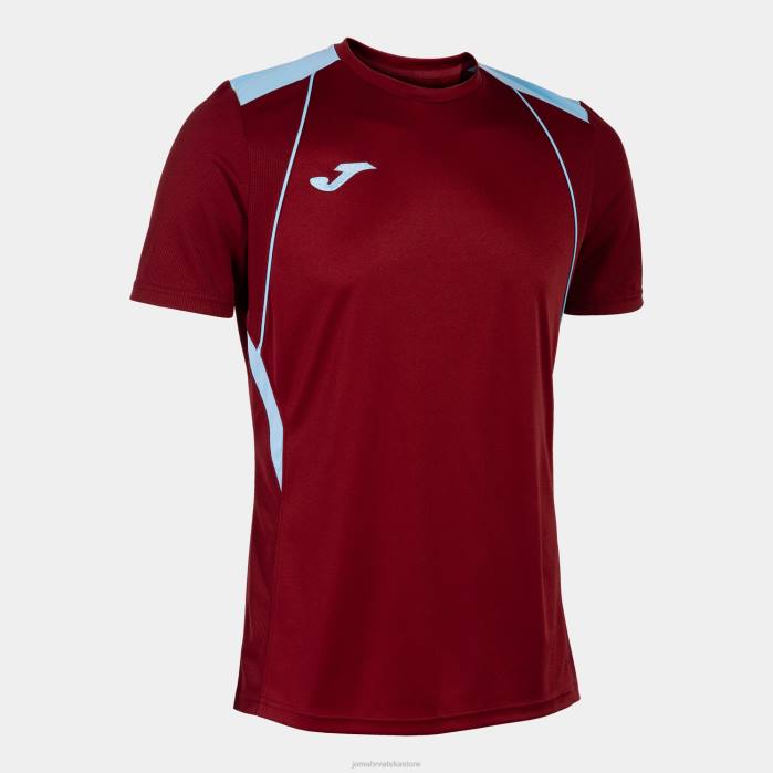 hr Joma majica kratkih rukava prvenstvo vii bordo nebesko plava 6FVN1085 muškarci