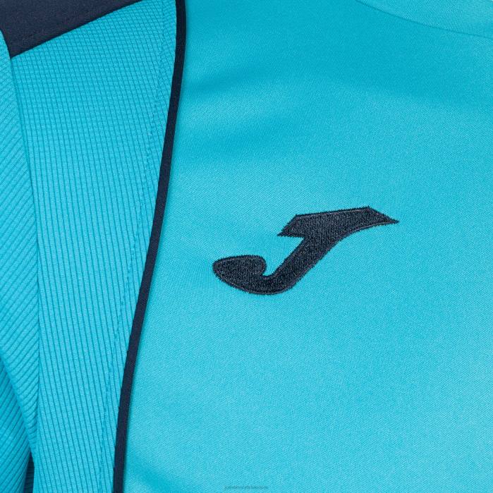 hr Joma majica kratkih rukava prvenstvo vii fluorescentno tirkizno tamnoplava 6FVN646 muškarci