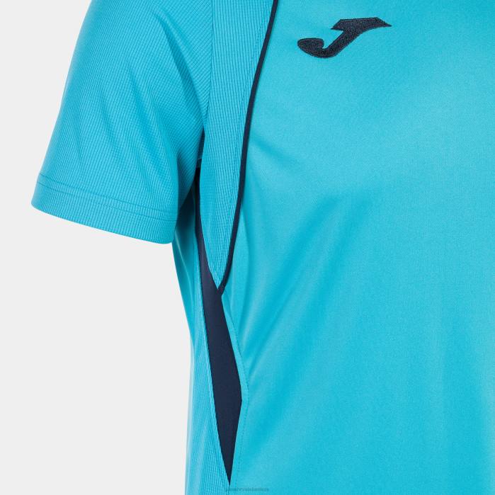 hr Joma majica kratkih rukava prvenstvo vii fluorescentno tirkizno tamnoplava 6FVN646 muškarci