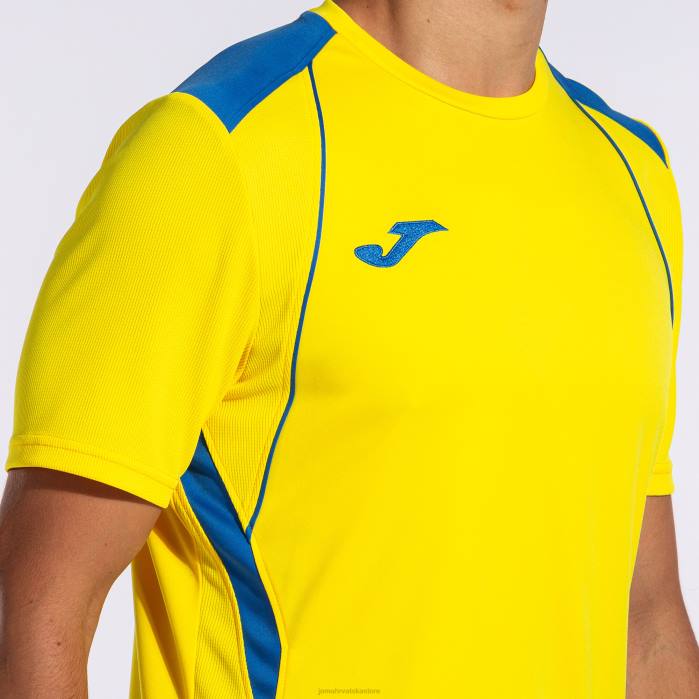 hr Joma majica kratkih rukava prvenstvo vii žuta kraljevsko plava 6FVN1124 muškarci