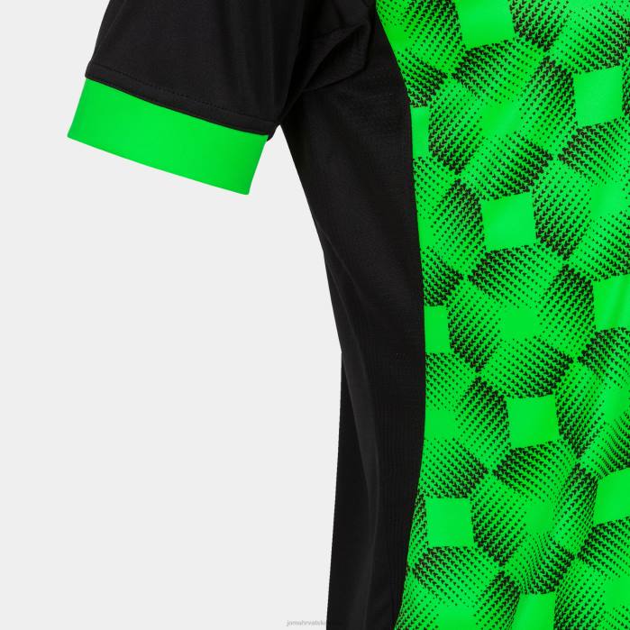 hr Joma majica kratkih rukava supernova iii crna fluorescentno zelena 6FVN4561 muškarci