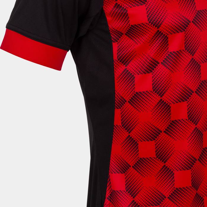 hr Joma majica kratkih rukava supernova iii crno crvena 6FVN117 muškarci