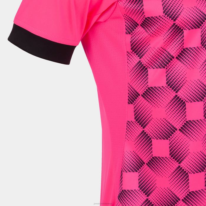 hr Joma majica kratkih rukava supernova iii fluorescentno ružičasto crna 6FVN4270 muškarci