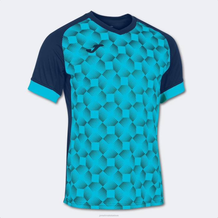 hr Joma majica kratkih rukava supernova iii tamnoplava fluorescentna tirkizna 6FVN3569 muškarci