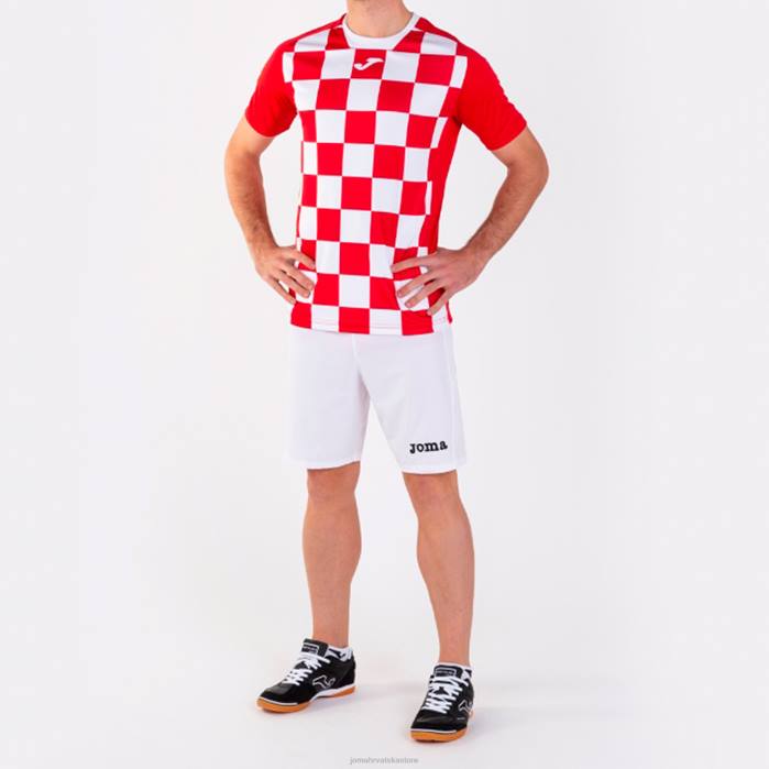 hr Joma majica kratkih rukava zastava ii crveno bijelo 6FVN1523 muškarci