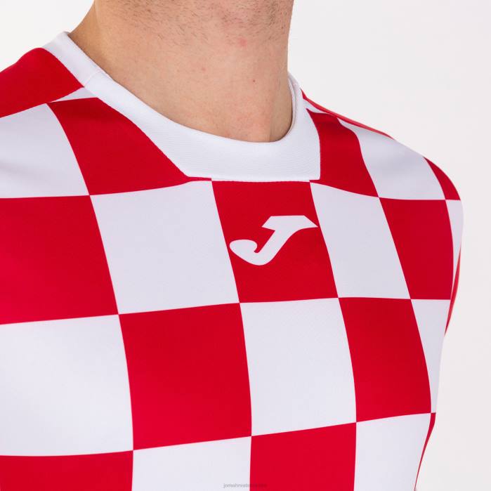hr Joma majica kratkih rukava zastava ii crveno bijelo 6FVN1523 muškarci
