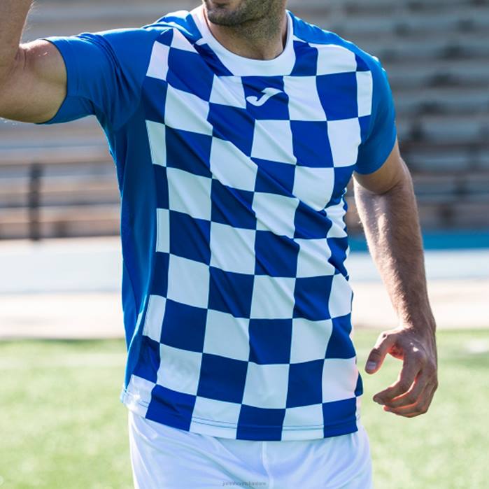 hr Joma majica kratkih rukava zastava ii kraljevsko plava bijela 6FVN4146 muškarci