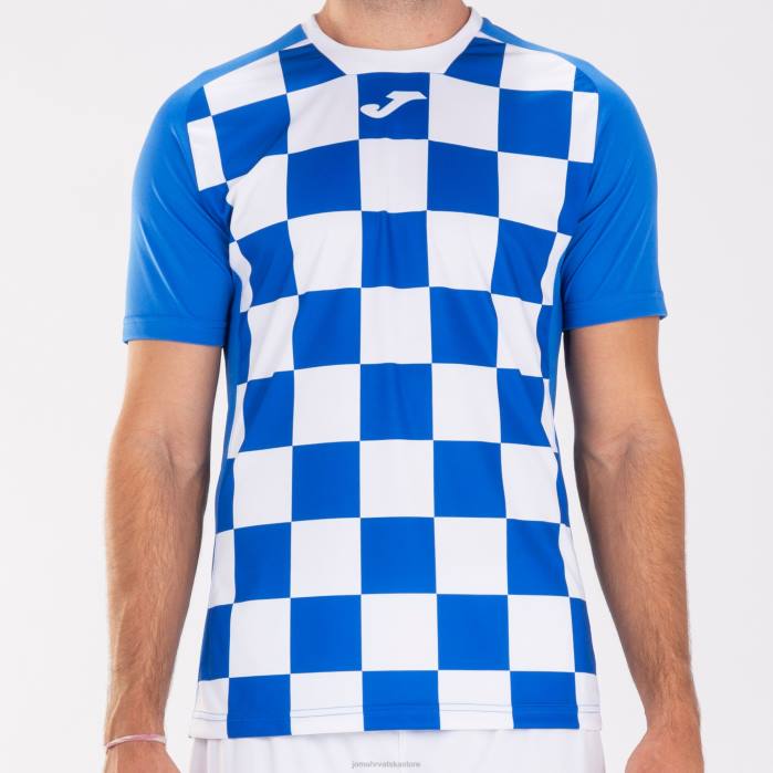 hr Joma majica kratkih rukava zastava ii kraljevsko plava bijela 6FVN4146 muškarci