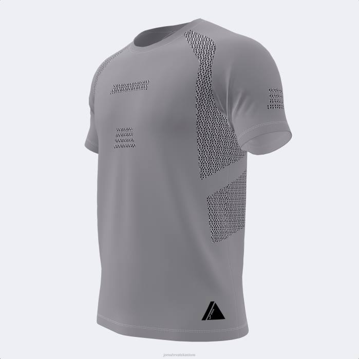 hr Joma majica kratkih rukava zatvorena teretana siva 6FVN1366 muškarci