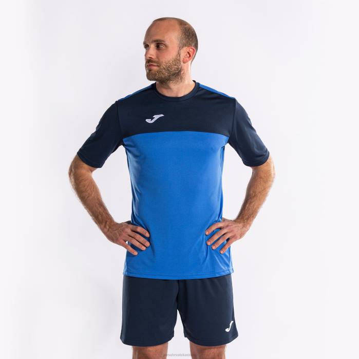 hr Joma pobjednička majica kratkih rukava kraljevsko plava tamnoplava 6FVN3372 muškarci