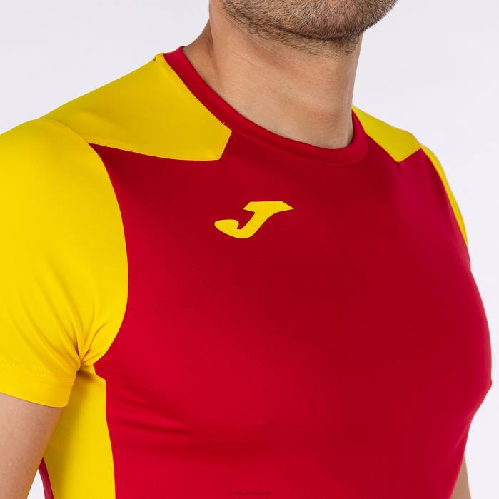 hr Joma rekord košulje kratkih rukava ii crveno žuto 6FVN1357 muškarci