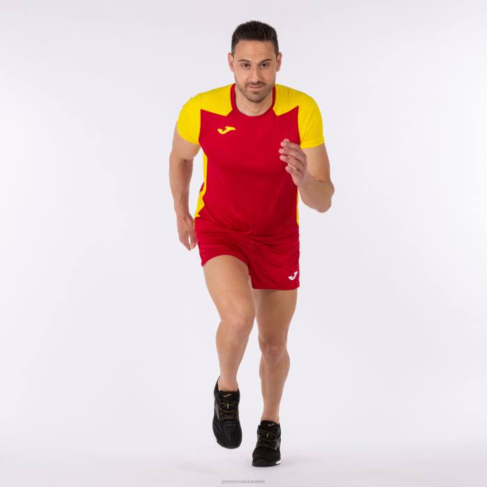 hr Joma rekord košulje kratkih rukava ii crveno žuto 6FVN1357 muškarci