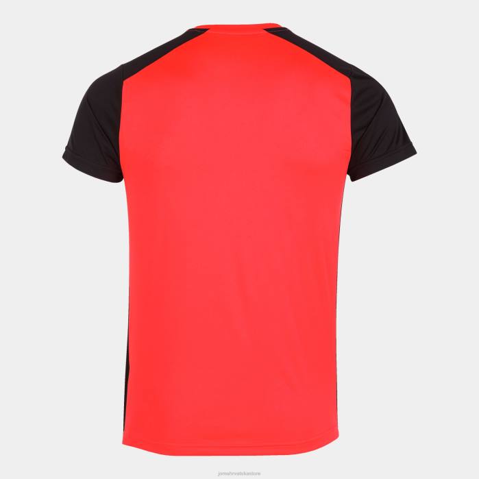 hr Joma rekord košulje kratkih rukava ii fluorescentna koraljna crna 6FVN4178 muškarci