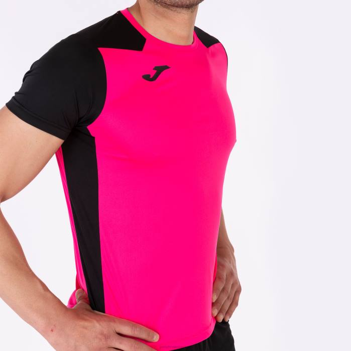 hr Joma rekord košulje kratkih rukava ii fluorescentno ružičasto crna 6FVN4500 muškarci