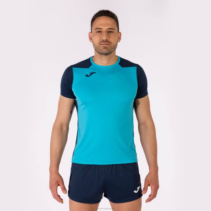 hr Joma rekord košulje kratkih rukava ii fluorescentno tirkizno tamnoplava 6FVN3262 muškarci