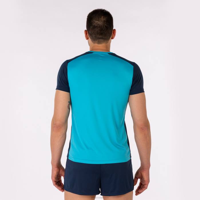 hr Joma rekord košulje kratkih rukava ii fluorescentno tirkizno tamnoplava 6FVN3262 muškarci