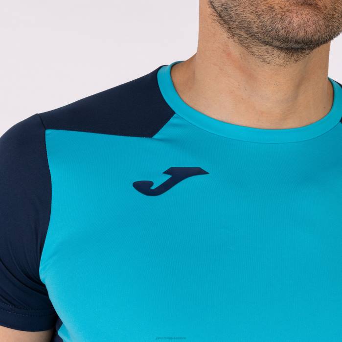 hr Joma rekord košulje kratkih rukava ii fluorescentno tirkizno tamnoplava 6FVN3262 muškarci