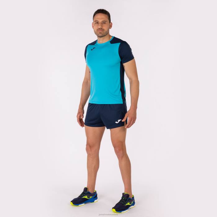 hr Joma rekord košulje kratkih rukava ii fluorescentno tirkizno tamnoplava 6FVN3262 muškarci
