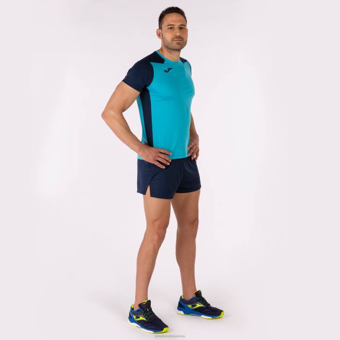 hr Joma rekord košulje kratkih rukava ii fluorescentno tirkizno tamnoplava 6FVN3262 muškarci