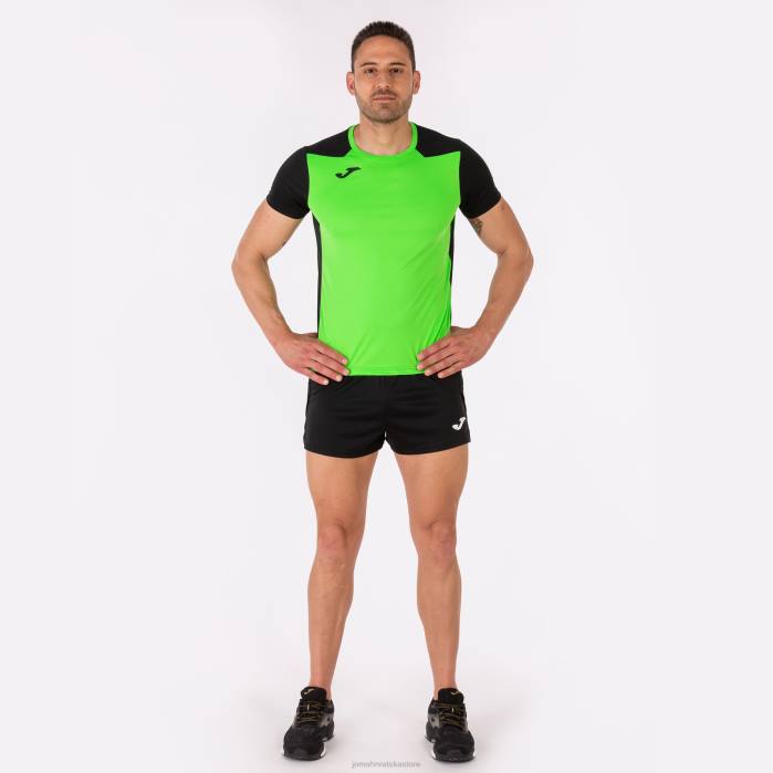 hr Joma rekord košulje kratkih rukava ii fluorescentno zelena crna 6FVN3049 muškarci