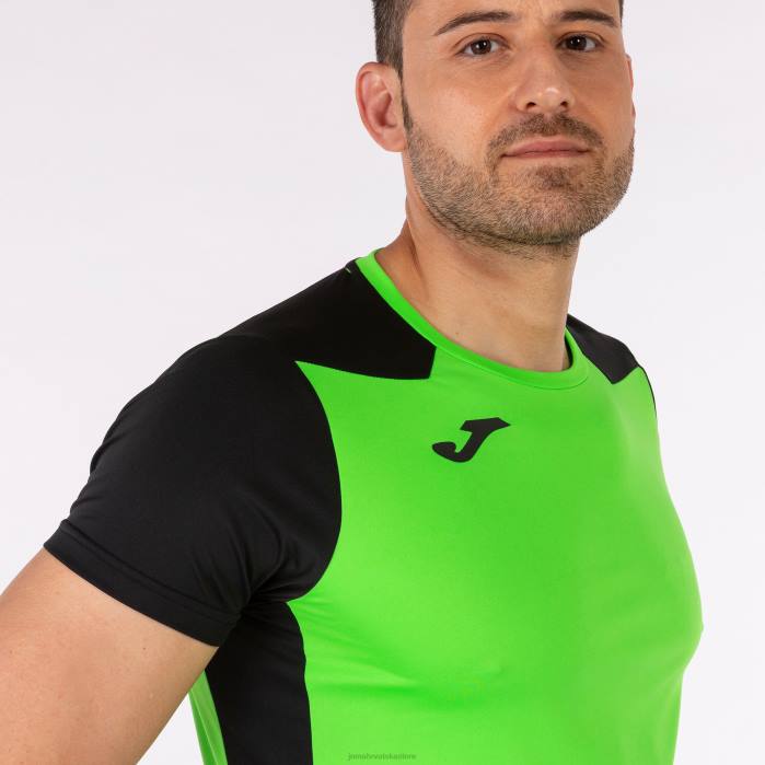 hr Joma rekord košulje kratkih rukava ii fluorescentno zelena crna 6FVN3049 muškarci