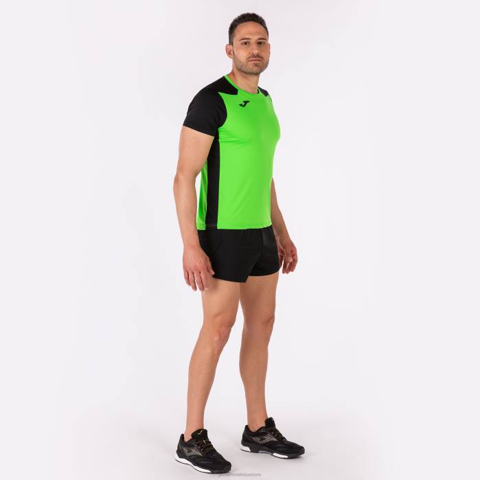 hr Joma rekord košulje kratkih rukava ii fluorescentno zelena crna 6FVN3049 muškarci