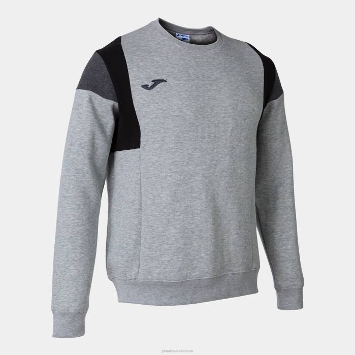 hr Joma sweatshirt confort iii melange siva 6FVN3174 muškarci