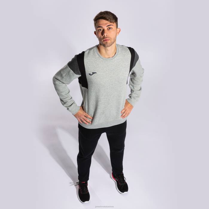 hr Joma sweatshirt confort iii melange siva 6FVN3174 muškarci