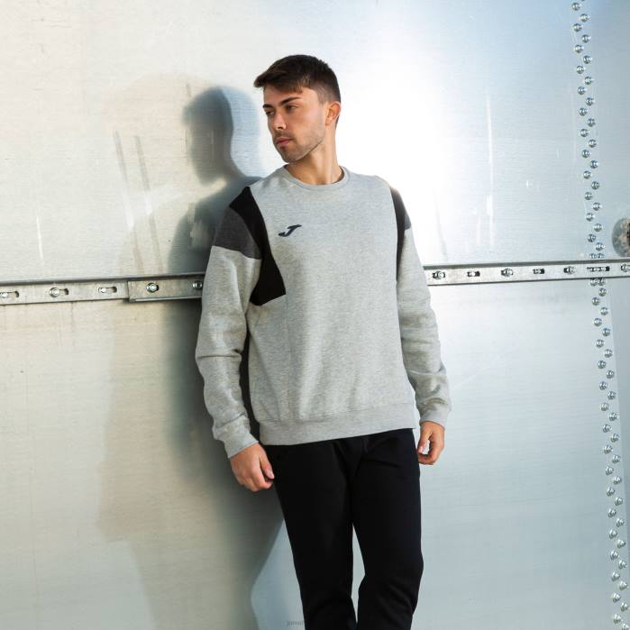 hr Joma sweatshirt confort iii melange siva 6FVN3174 muškarci