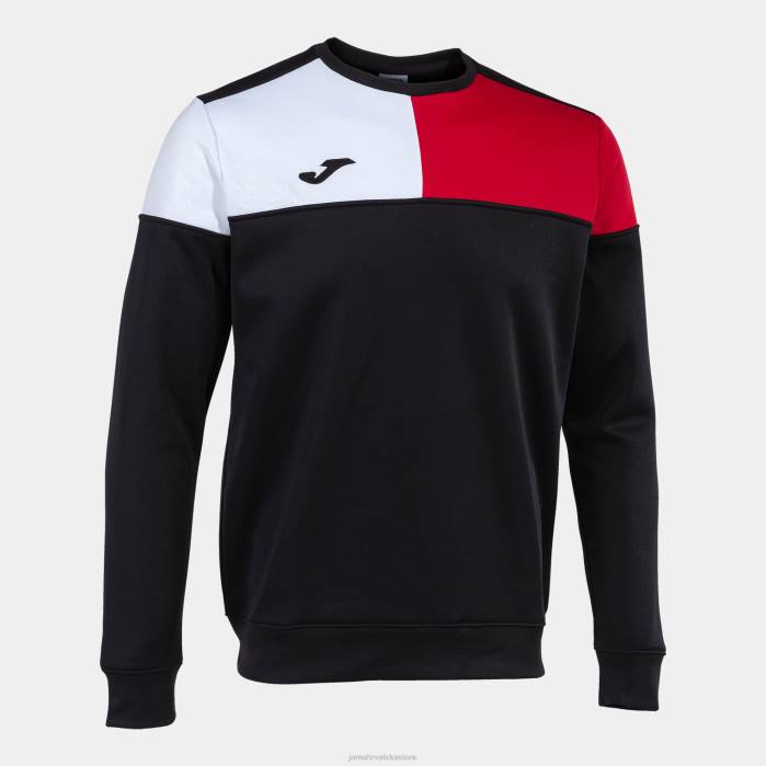 hr Joma sweatshirt ekipa v crno crveno bijelo 6FVN4456 muškarci