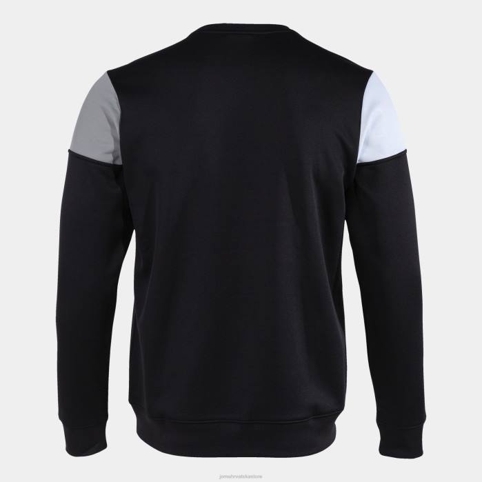 hr Joma sweatshirt ekipa v crno sivo bijelo 6FVN1100 muškarci