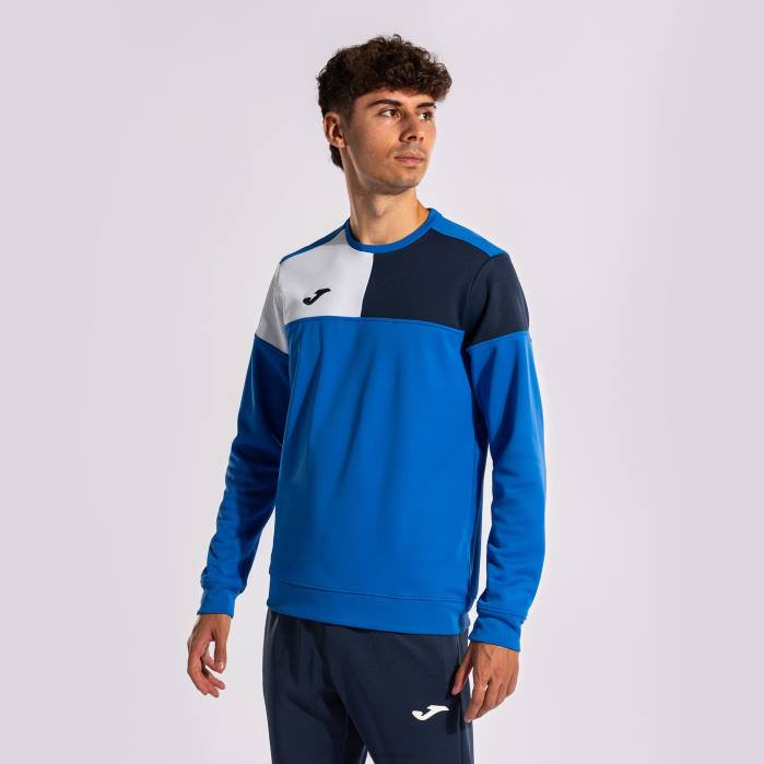 hr Joma sweatshirt ekipa v kraljevsko plava tamnoplava bijela 6FVN7 muškarci