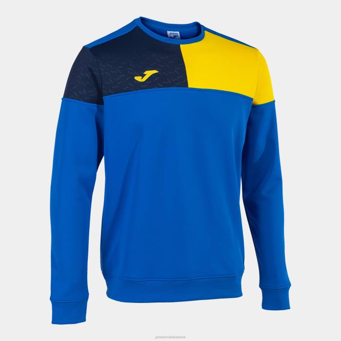 hr Joma sweatshirt ekipa v kraljevsko plava žuta tamnoplava 6FVN1126 muškarci