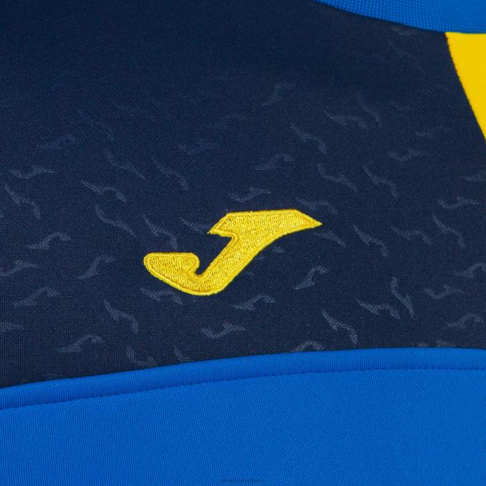 hr Joma sweatshirt ekipa v kraljevsko plava žuta tamnoplava 6FVN1126 muškarci