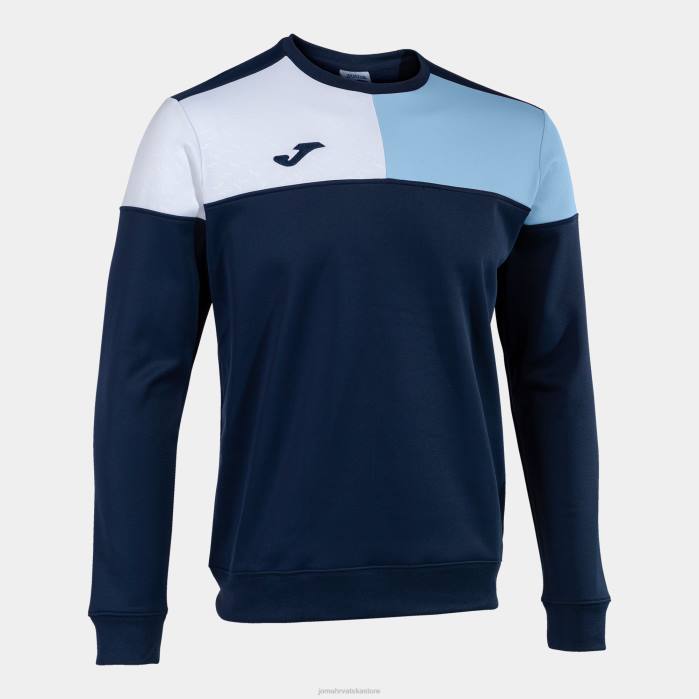 hr Joma sweatshirt ekipa v mornarsko plava nebesko plava bijela 6FVN202 muškarci