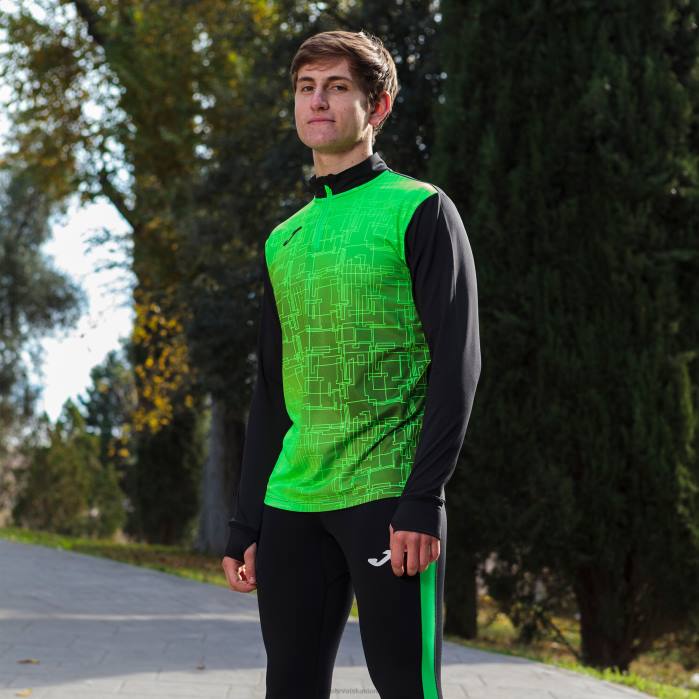 hr Joma sweatshirt elite viii crna fluorescentno zelena 6FVN3025 muškarci
