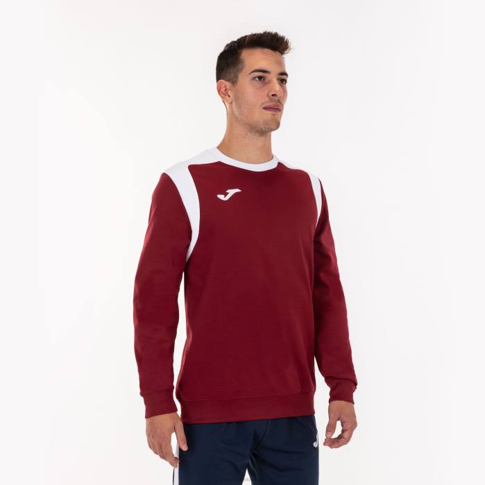 hr Joma sweatshirt prvenstvo v bordo bijela 6FVN3214 muškarci