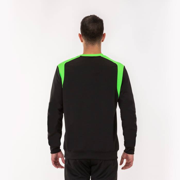 hr Joma sweatshirt prvenstvo v crna fluorescentno zelena 6FVN977 muškarci