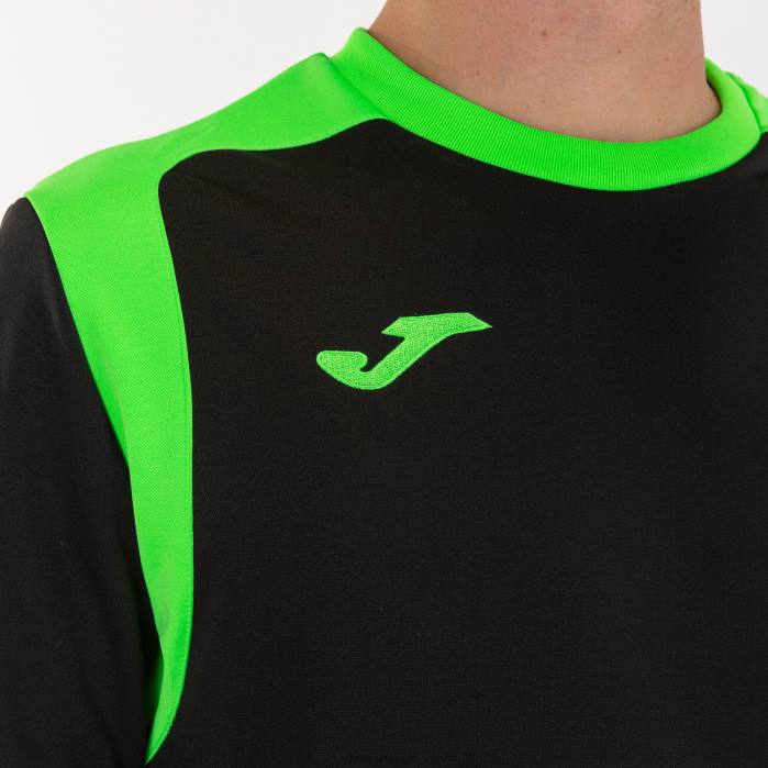 hr Joma sweatshirt prvenstvo v crna fluorescentno zelena 6FVN977 muškarci
