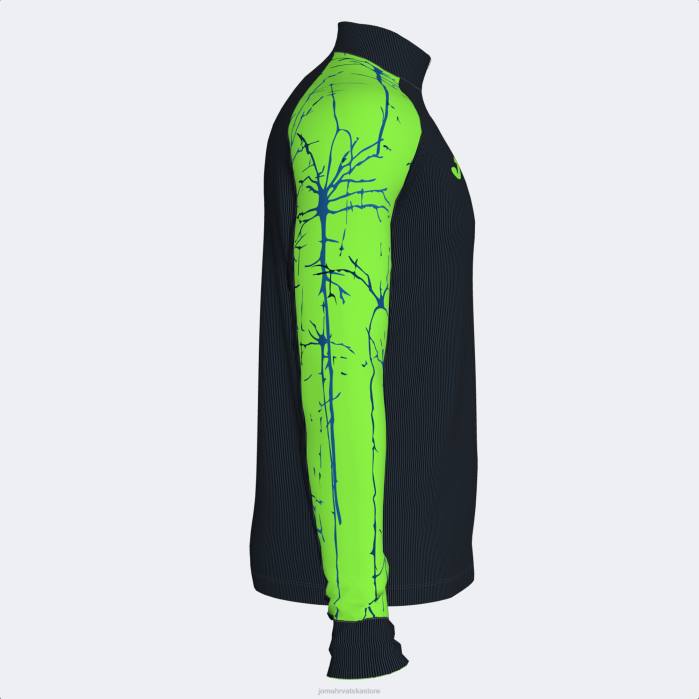 hr Joma trenirka elita ix crna fluorescentno zelena 6FVN483 muškarci