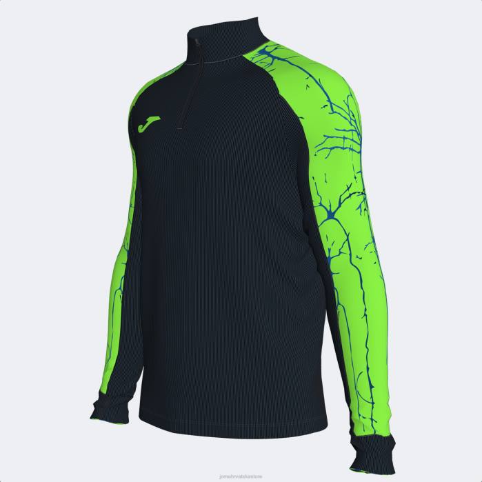 hr Joma trenirka elita ix crna fluorescentno zelena 6FVN483 muškarci